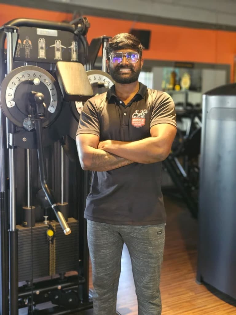 Dinesh — HIIT Training & Strength Coach, Muscle Fitness Studio Trichy Road