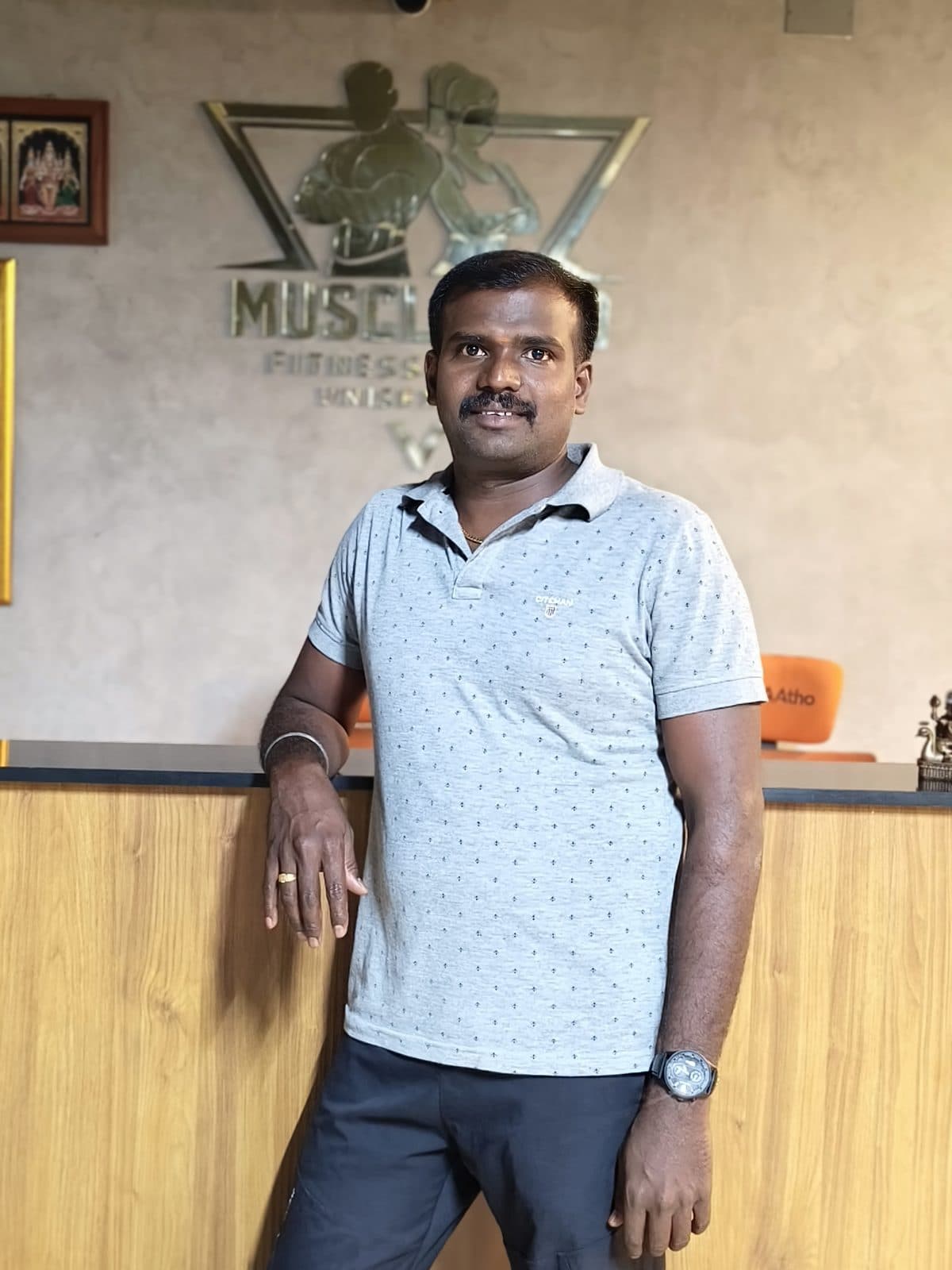 N. Sundaran — Managing Owner, Muscle Pro Fitness Studio Unisex, Palani Road