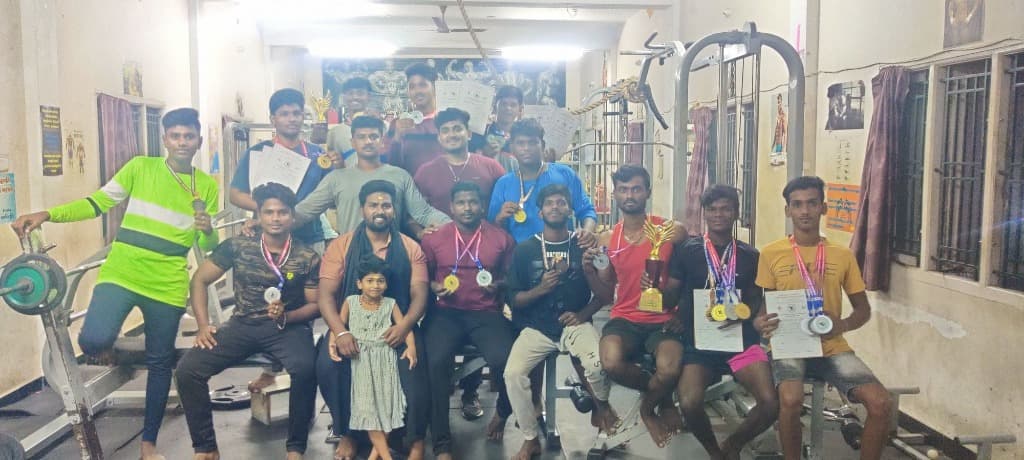 Medal Winners Inside the Gym